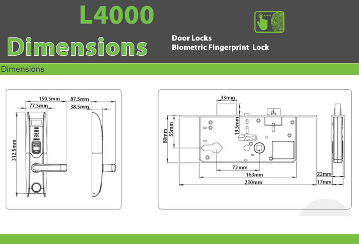 L4000 Biometric Door Locks